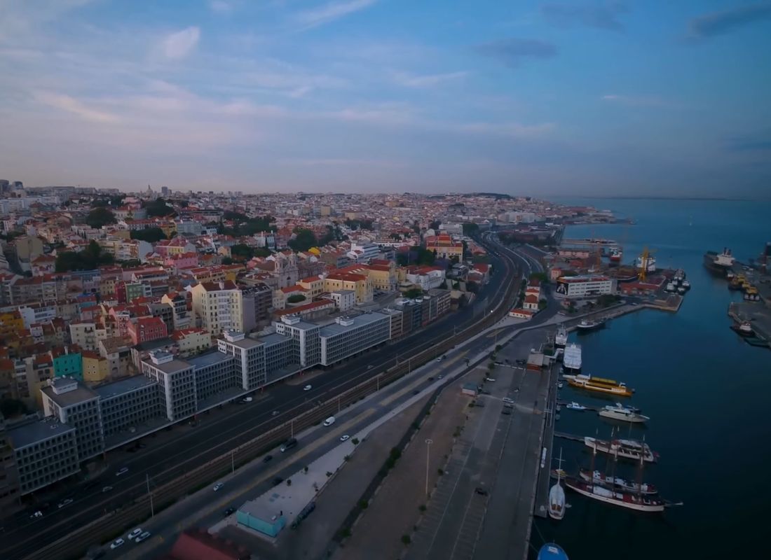 lisabon snimljen iz drona